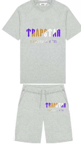 summer new trapstar london shooter short-sleeved t shirt suit chenille decoding black ice flavor 2.0 men's round neck t-shirt shorts74, Gray
summer new trapstar london shooter short-sleeved t shirt suit chenille decoding black ice flavor 2.0 men's round neck t-shirt shorts74, Gray