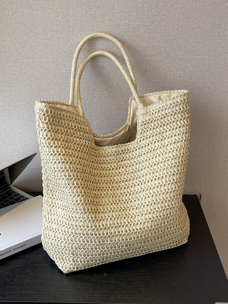 evening bags summer western style straw woven female high sense large capacity tote beach 230510
evening bags summer western style straw woven female high sense large capacity tote beach 230510