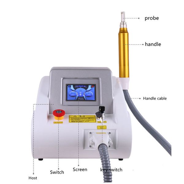 picoseconds q switch nd yag laser tattoo removal machine pigment removal
