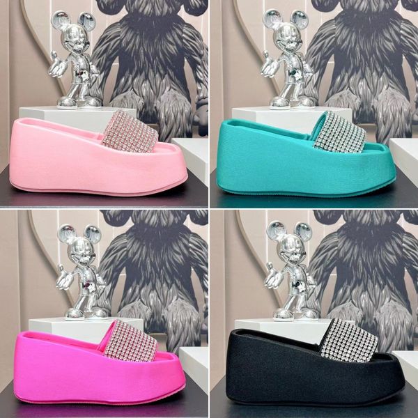 muffin platform slippers designer women increase full drill slippers rubber waterproof table sport platform slide shoes size 35-41, Black
muffin platform slippers designer women increase full drill slippers rubber waterproof table sport platform slide shoes size 35-41, Black