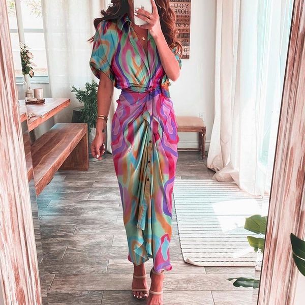 casual dresses summer bandage shirt women fashion button ruched waist tie-up long female short sleeve printed robe 230511, Black;gray
casual dresses summer bandage shirt women fashion button ruched waist tie-up long female short sleeve printed robe 230511, Black;gray