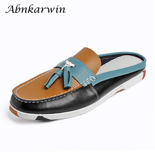 dress shoes pu leather half shoes for men docksides shoes boat slip on loafers summer casual half slippers chaussure homme 230509, Black
dress shoes pu leather half shoes for men docksides shoes boat slip on loafers summer casual half slippers chaussure homme 230509, Black
