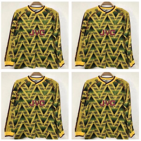 long sleeve 1991 1992 1993 ian wright tony adams cole retro soccer jerseys rocastle dixon campbell merson smith classic vintage football shi, Black;yellow
long sleeve 1991 1992 1993 ian wright tony adams cole retro soccer jerseys rocastle dixon campbell merson smith classic vintage football shi, Black;yellow