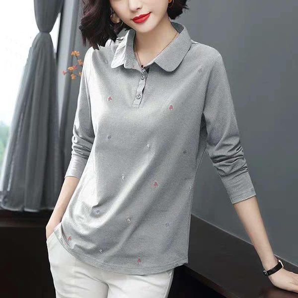 polos m4xl womens polo shirts autumn spring female tees long sleeve floral turndown collar loose fashoin ladies clothes h28, White
polos m4xl womens polo shirts autumn spring female tees long sleeve floral turndown collar loose fashoin ladies clothes h28, White