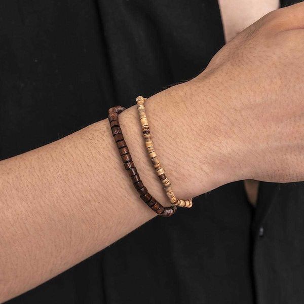 creative two colors small wood beads bracelet set mens style fashion street shooting all match business ornament, Golden;silver
creative two colors small wood beads bracelet set mens style fashion street shooting all match business ornament, Golden;silver