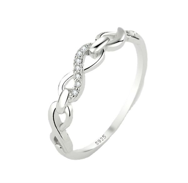 gorgeous 925 sterling silver infinity symbol ring with zircon - perfect gift for women & girls, Golden;silver
gorgeous 925 sterling silver infinity symbol ring with zircon - perfect gift for women & girls, Golden;silver