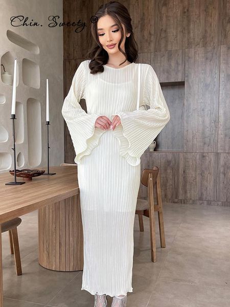 casual dresses gaun wanita sabuk ruched elegan gaun pesta berlipat lengan flare leher o musim panas untuk 2023 vestidos pinggang tinggi ramp, Black;gray
casual dresses gaun wanita sabuk ruched elegan gaun pesta berlipat lengan flare leher o musim panas untuk 2023 vestidos pinggang tinggi ramp, Black;gray