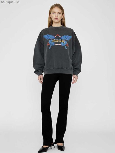 2023ss anine bing harvey sweater women washing butterfly print pullover designer sweatshirt fashion hoodies, Black
2023ss anine bing harvey sweater women washing butterfly print pullover designer sweatshirt fashion hoodies, Black