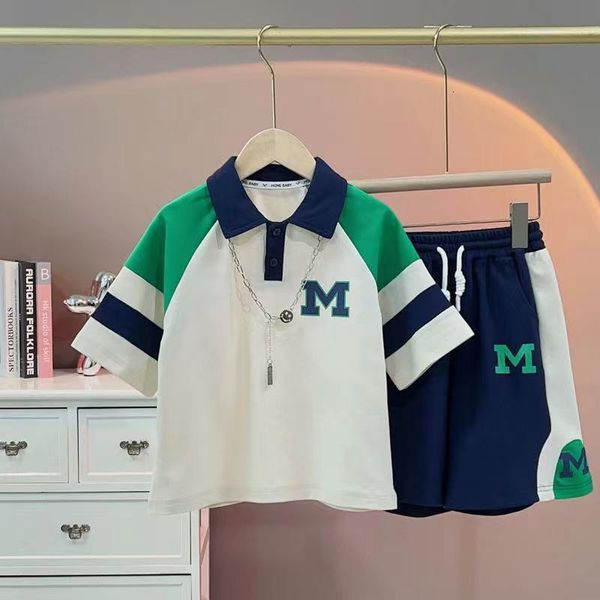 setssuits korean kid clothes young boy girl suit summer 2pcs outfits cotton turn down collar tshirts and shorts tracksuits loungewear 230510
setssuits korean kid clothes young boy girl suit summer 2pcs outfits cotton turn down collar tshirts and shorts tracksuits loungewear 230510