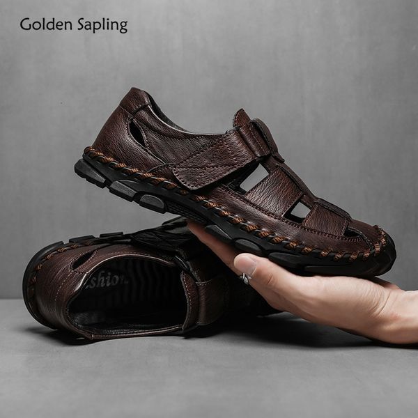 sandals golden sapling fashion men breathable leather summer casual shoes classics mens sandal leisure flats retro beach shoe 230510, Black
sandals golden sapling fashion men breathable leather summer casual shoes classics mens sandal leisure flats retro beach shoe 230510, Black