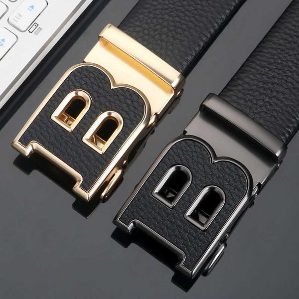 suspenders b-letter genuine leather automatic buckle middle-aged and young business casual layer cowhide pants with men's belt, Black;brown
suspenders b-letter genuine leather automatic buckle middle-aged and young business casual layer cowhide pants with men's belt, Black;brown