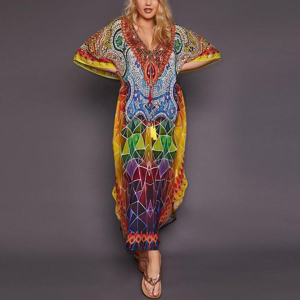 swimwear teelynn bat sleeve elegant bikini cover up for women vintage floral print beach boho oversize summer long dress 2022 maxi robe, White;black
swimwear teelynn bat sleeve elegant bikini cover up for women vintage floral print beach boho oversize summer long dress 2022 maxi robe, White;black