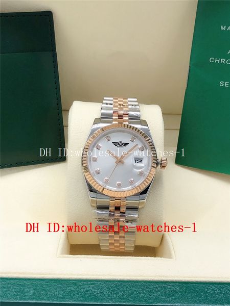 5 stars super watch new style 36mm 126233 116231 white dail sapphire men watches automatic mechanical two tone rose gold stainless steel wri, Slivery;brown
5 stars super watch new style 36mm 126233 116231 white dail sapphire men watches automatic mechanical two tone rose gold stainless steel wri, Slivery;brown