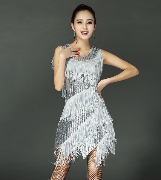 skirt women latin dance dresses fashion women dress summer tassel sleeveless rumba samba night clubwear sequins party dresses 230511, Black;white
skirt women latin dance dresses fashion women dress summer tassel sleeveless rumba samba night clubwear sequins party dresses 230511, Black;white