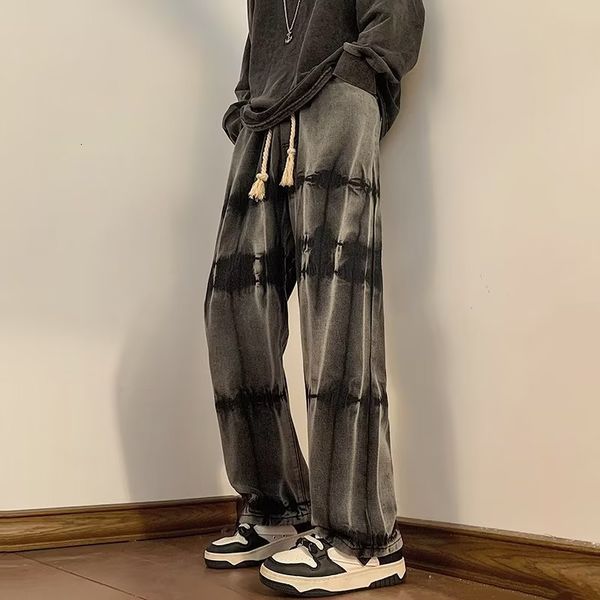 mens jeans wide leg jeans man straight tiedye denim pants for streetwear jean baggy male oversize clothing 230511, Blue
mens jeans wide leg jeans man straight tiedye denim pants for streetwear jean baggy male oversize clothing 230511, Blue
