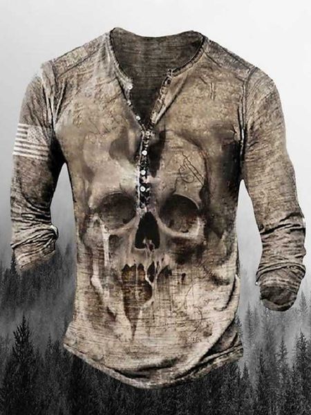 rukas shirt henly t-shirt graphic skull henly military green khaki brown grey large outdoor casual long sleeve button down jacket, White;black
rukas shirt henly t-shirt graphic skull henly military green khaki brown grey large outdoor casual long sleeve button down jacket, White;black