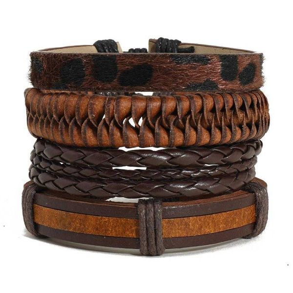 ornament simple handmade weave vintage cattle leather bracelet piece set combination mens and womens string, Golden;silver
ornament simple handmade weave vintage cattle leather bracelet piece set combination mens and womens string, Golden;silver