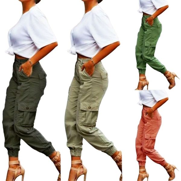 europe and america solid color multi pocket cargo pants women's loose straight sweatpants high waist slim leggings casual pants, Black;white
europe and america solid color multi pocket cargo pants women's loose straight sweatpants high waist slim leggings casual pants, Black;white