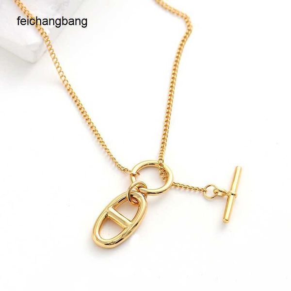 whole h ermes designer necklace ot buckle pig nose popular design sense versatile korean east gate spring new clavicle chain for women, Black
whole h ermes designer necklace ot buckle pig nose popular design sense versatile korean east gate spring new clavicle chain for women, Black