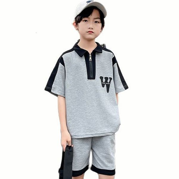 setssuits boy summer clothes solid color tracksuits for boys casual style kids 6 8 10 12 14 230510
setssuits boy summer clothes solid color tracksuits for boys casual style kids 6 8 10 12 14 230510