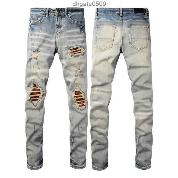 trendy cross print wash worn out small foot rip slim fit tight men's pants patch wearing cycling elastic amirs jeans neutralqm72 38w05a, Blue
trendy cross print wash worn out small foot rip slim fit tight men's pants patch wearing cycling elastic amirs jeans neutralqm72 38w05a, Blue