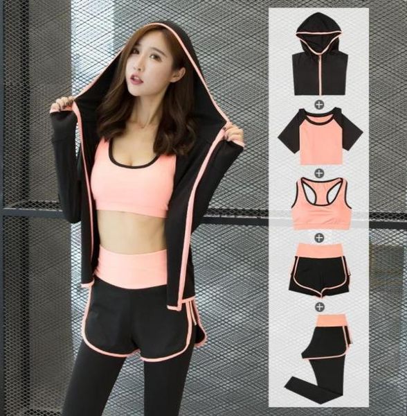 gym clothing seamless women yoga set fitness sportswear long sleeve crop high waist leggings sport suits 5pcset2675026, White;black
gym clothing seamless women yoga set fitness sportswear long sleeve crop high waist leggings sport suits 5pcset2675026, White;black