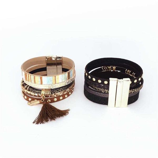 alloy magnetic buckle charm small commodity leather crystal copper ring brace lace bracelet, Golden;silver
alloy magnetic buckle charm small commodity leather crystal copper ring brace lace bracelet, Golden;silver