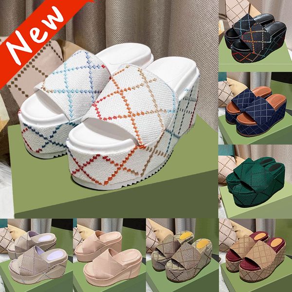 luxury designer sandals women slippers sliders fashion macaron thick bottom non-slip soft bottom slipper women wear beach high heel wedge pl, Black
luxury designer sandals women slippers sliders fashion macaron thick bottom non-slip soft bottom slipper women wear beach high heel wedge pl, Black