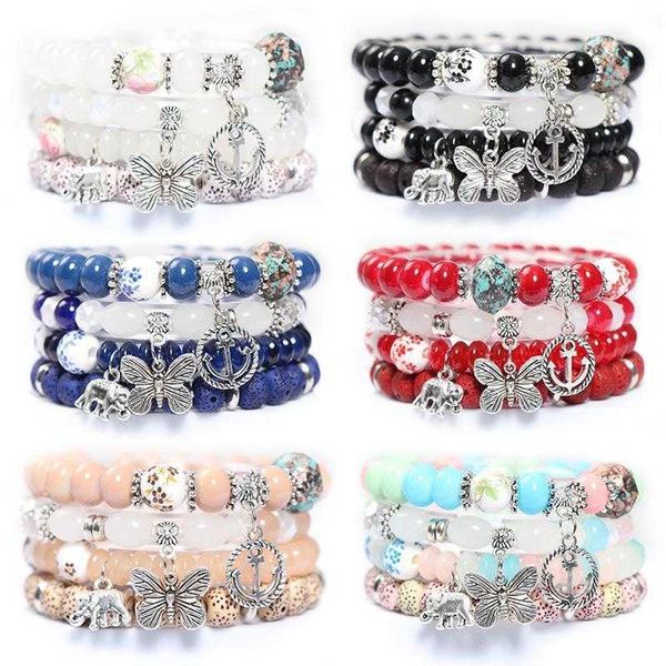 bohemian bracelet alloy butterfly strand boat anchor pendant colored glaze beaded layered retro wholesale, Black
bohemian bracelet alloy butterfly strand boat anchor pendant colored glaze beaded layered retro wholesale, Black