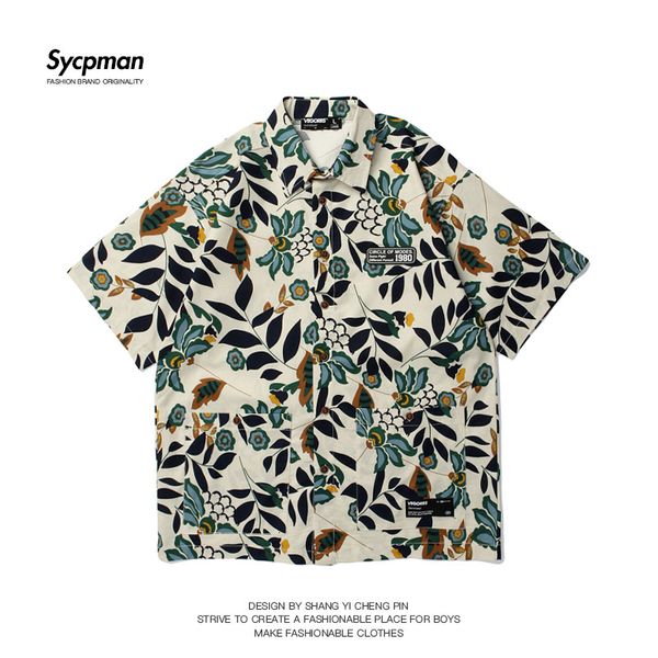 men's casual shirts oversize american retro floral printed short sleeve shirt hip hop loose casual for men women shirts 230511, White;black
men's casual shirts oversize american retro floral printed short sleeve shirt hip hop loose casual for men women shirts 230511, White;black
