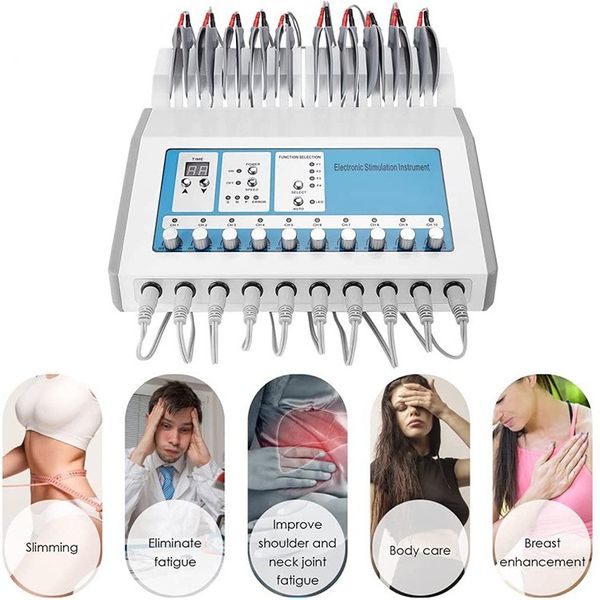 10 outputs electrical muscle stimulation ems microcurrent treatment body slimming cellulite reduce electrode stimulator massager
10 outputs electrical muscle stimulation ems microcurrent treatment body slimming cellulite reduce electrode stimulator massager
