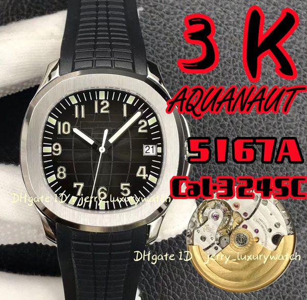 3k 5167 aqu luxury men's watch 40mm letched version 3.3mm 324 mechanical movement body thickness 8.3mm ar steel tape black dial, Slivery;brown
3k 5167 aqu luxury men's watch 40mm letched version 3.3mm 324 mechanical movement body thickness 8.3mm ar steel tape black dial, Slivery;brown