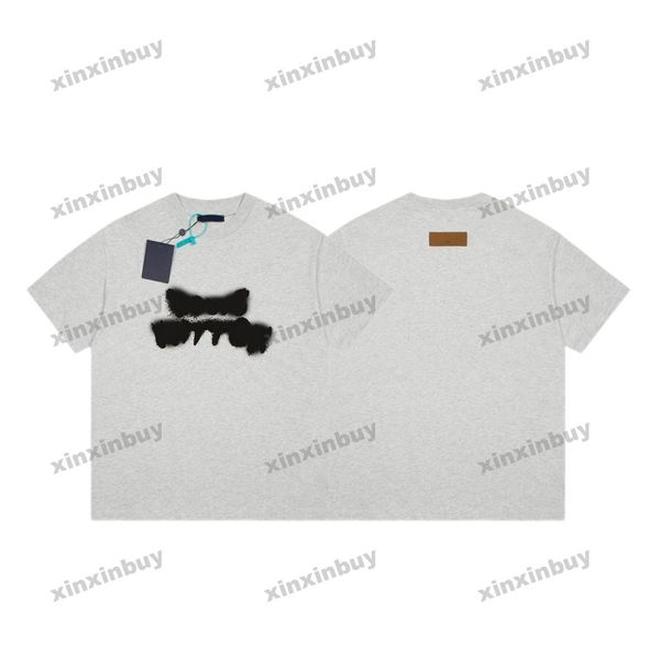 xinxinbuy men designer tee t shirt 23ss spray lettering print short sleeve cotton women gray apricot blue s-xl, Black;brown
xinxinbuy men designer tee t shirt 23ss spray lettering print short sleeve cotton women gray apricot blue s-xl, Black;brown