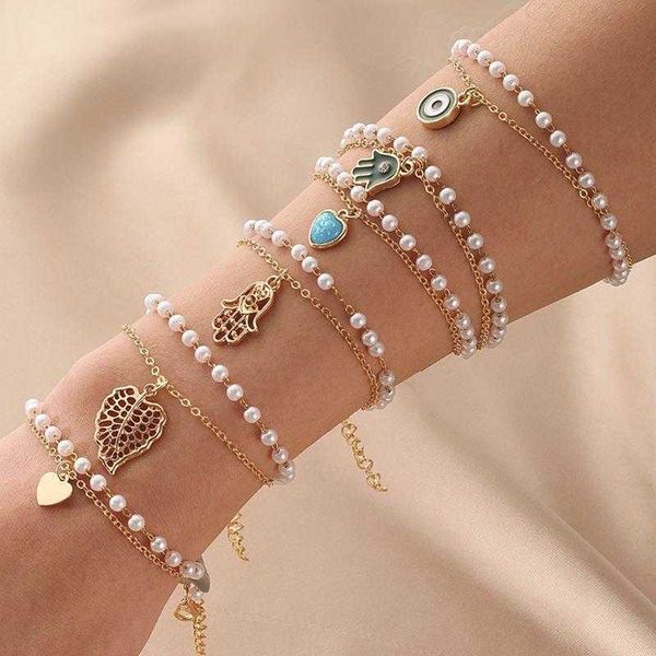 selling ornament all match fashion bracelet environmental protection devils eye love leaves palm ins, Golden;silver
selling ornament all match fashion bracelet environmental protection devils eye love leaves palm ins, Golden;silver