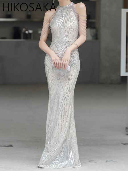 party dresses silver sequin evening elegant offtheshoulder women tassel maxi mermaid halter long prom gowns 2023 sweet 230510, White;black
party dresses silver sequin evening elegant offtheshoulder women tassel maxi mermaid halter long prom gowns 2023 sweet 230510, White;black