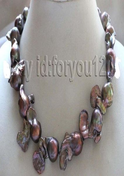 fine pearl jewelry genuine 2530mm chocolate baroque reborn keshi pearl necklace 1820inches 14k3500918, Silver
fine pearl jewelry genuine 2530mm chocolate baroque reborn keshi pearl necklace 1820inches 14k3500918, Silver