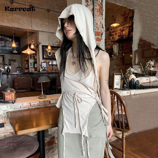 women's tanks camis karrcat grunge aesthetics irregular camisole vintage patchwork bandage korean fashion designer clothes chic y2k st, White
women's tanks camis karrcat grunge aesthetics irregular camisole vintage patchwork bandage korean fashion designer clothes chic y2k st, White