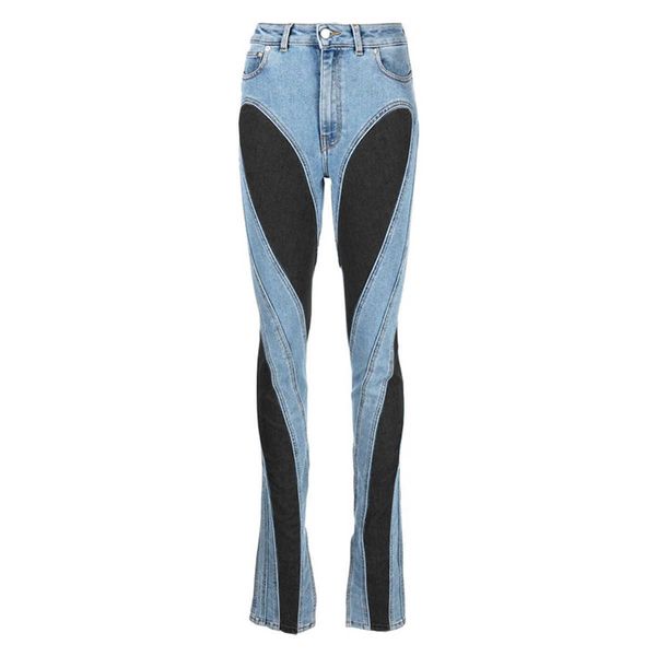 women's jeans designer new niche design collision splicing denim pants thin long legs high waist long section jeans, Blue
women's jeans designer new niche design collision splicing denim pants thin long legs high waist long section jeans, Blue