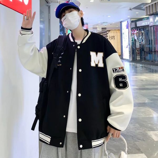 men's jackets streetwear baseball uniform oversized coat student youth women loose casual fashion jacket 230511, Black;brown
men's jackets streetwear baseball uniform oversized coat student youth women loose casual fashion jacket 230511, Black;brown