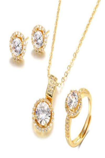 18k gold zircon jewelry sets engagement ring necklace earring for bridal wedding jewelry valentine039s day women8608205, Silver
18k gold zircon jewelry sets engagement ring necklace earring for bridal wedding jewelry valentine039s day women8608205, Silver