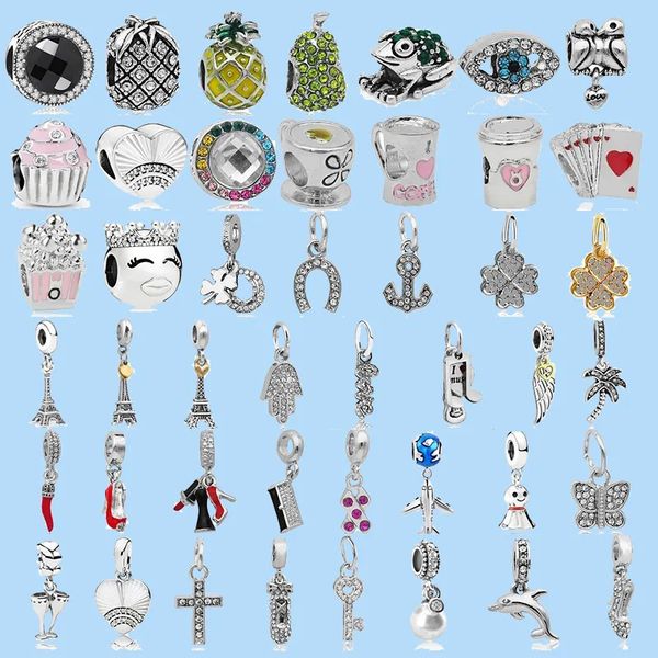 925 sterling silver charms for pandora jewelry beads color coffee cup cake chili cross love dolphin dangle pendants diy, Black
925 sterling silver charms for pandora jewelry beads color coffee cup cake chili cross love dolphin dangle pendants diy, Black