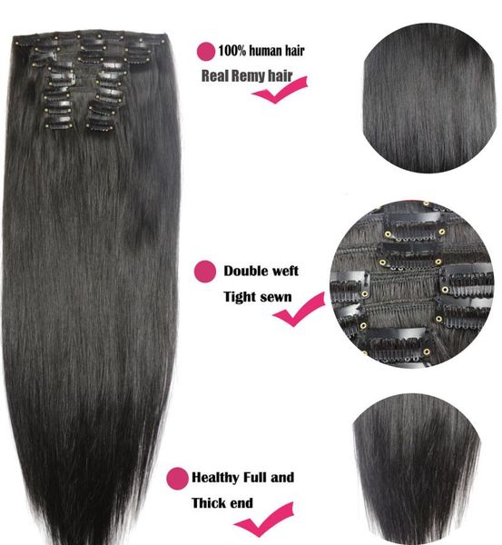 1628 inches 10pcs set 200g 100 brazilian remy clipin human hair extensions clips full head natural straight3836699, Black;brown
1628 inches 10pcs set 200g 100 brazilian remy clipin human hair extensions clips full head natural straight3836699, Black;brown