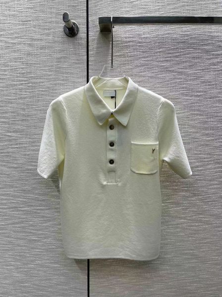 designer fashion women's new letter embroidery short sleeve letter t-shirt sweet lapel spring and summer pullover short polo top, White
designer fashion women's new letter embroidery short sleeve letter t-shirt sweet lapel spring and summer pullover short polo top, White