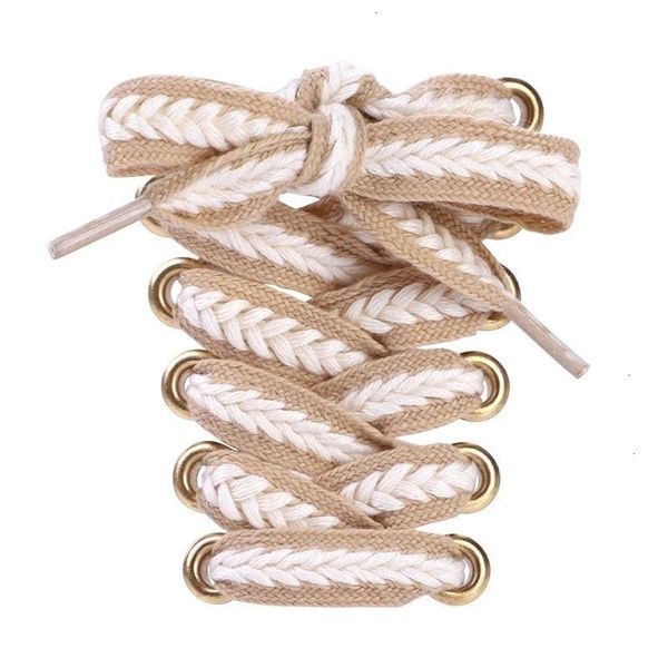 shoe parts accessories wide cottom laces fashion khaki laces 230510, White;pink