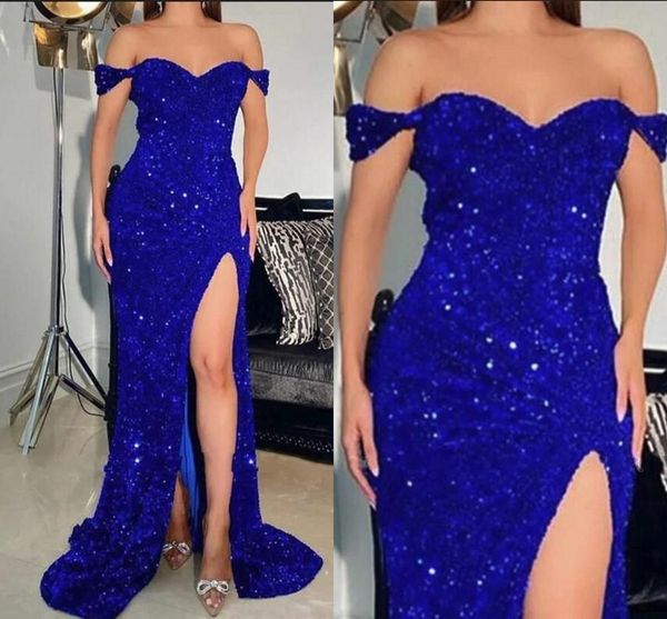 dubai arabic african royal blue mermaid prom dresses long for women black girls off shoulder sequined high side split formal dress evening p
dubai arabic african royal blue mermaid prom dresses long for women black girls off shoulder sequined high side split formal dress evening p