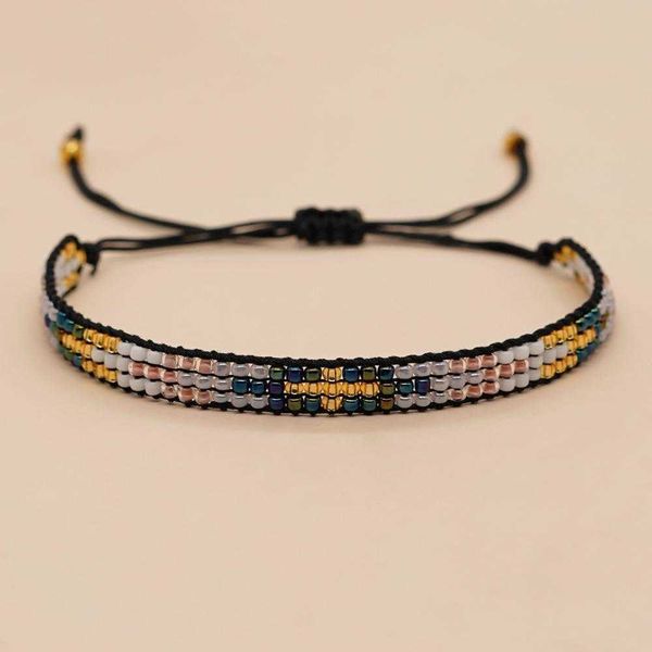 personalized ins colorful strands miyuki bead cross mosaic handmade beaded bracelet wide, Black
personalized ins colorful strands miyuki bead cross mosaic handmade beaded bracelet wide, Black