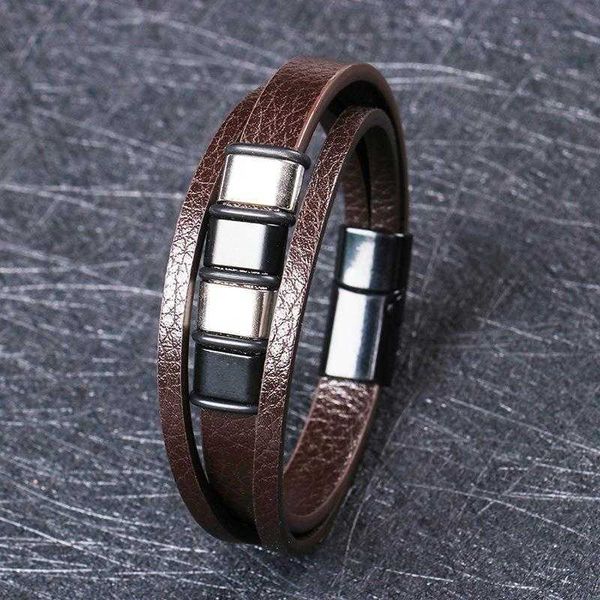classic personality leather bracelet simple fashion stainless steel accessories titanium braided, Golden;silver
classic personality leather bracelet simple fashion stainless steel accessories titanium braided, Golden;silver