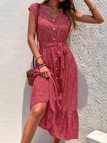 casual dresses summer women's v neck holiday print short sleeve lace up a line chic floral dress for fashion 230511, Black;gray
casual dresses summer women's v neck holiday print short sleeve lace up a line chic floral dress for fashion 230511, Black;gray