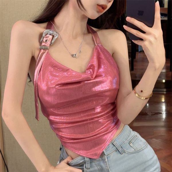 women's tanks camis atasan halter seksi wanita 2023 musim panas mode baru y2k pendek tidak beraturan tren warna solid niche tank tanpa, White
women's tanks camis atasan halter seksi wanita 2023 musim panas mode baru y2k pendek tidak beraturan tren warna solid niche tank tanpa, White
