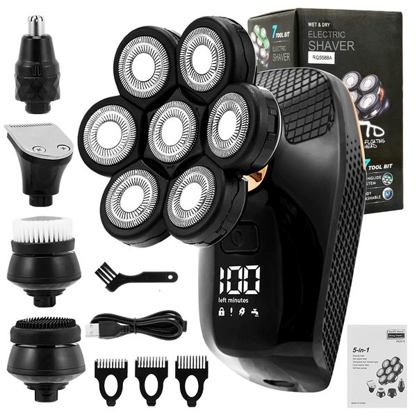 electric shavers 5 in 1 7d men's rechargeable bald head electric shaver 7 floating heads beard nose ear hair trimmer razor clipper brus
electric shavers 5 in 1 7d men's rechargeable bald head electric shaver 7 floating heads beard nose ear hair trimmer razor clipper brus